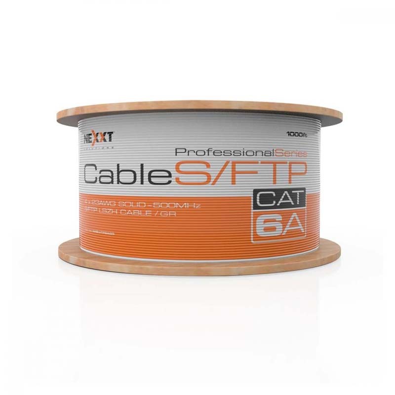 Carrucha cable Cat 6A S/FTP Nexxt NAB-UTP6AGR Revestimiento tipo LSZH