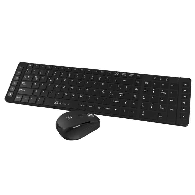 Combo de Teclado y Mouse Inalámbrico Klip Xtreme Revolution KCK-270S