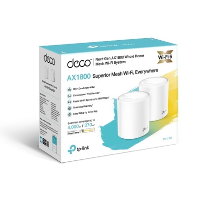 Sistema Mesh TP-Link Deco X20 V2 WiFi 6 Deco 2 Pack