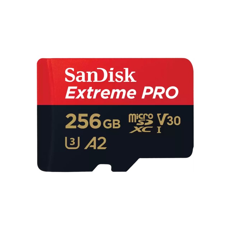 Tarjeta de memoria flash 256GB MicroSD SanDisk Extreme Pro SDSQXCD-256G-GN6MA