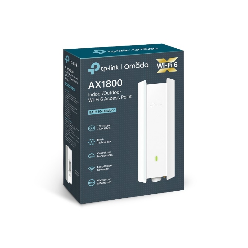 Punto de acceso inalámbrico TP-Link EAP610 de Exterior AX1800 WiFi 6