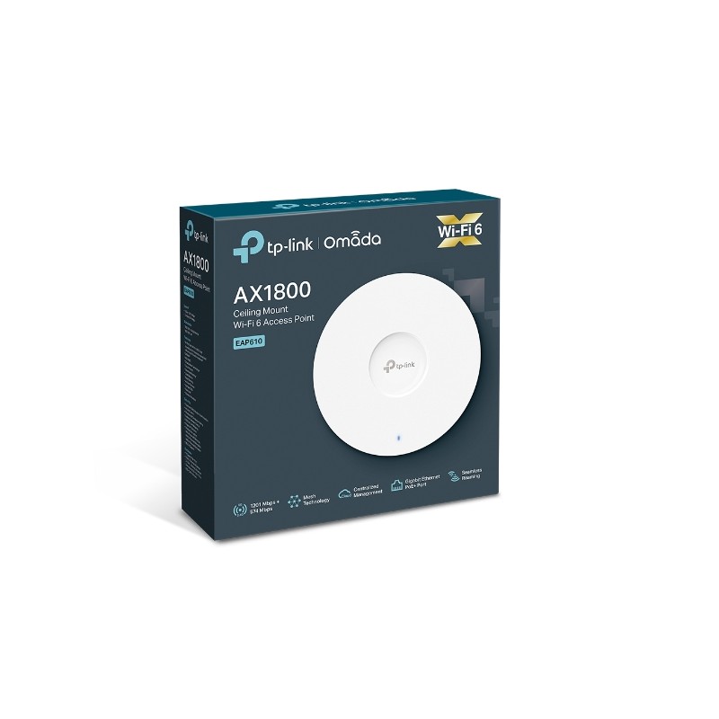 Punto de acceso inalámbrico  TP-Link EAP610 Wi-Fi 6 de montaje en techo AX1800