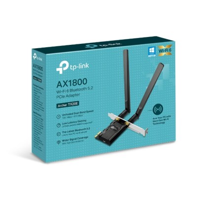 Adaptador TP-Link PCIe AX1800 Wi-Fi 6 Bluetooth 5.2 Archer TX20E