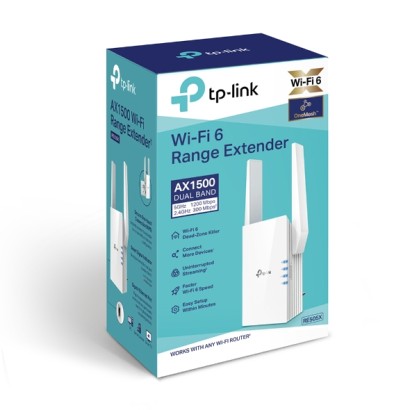 Extensor de Red Wi-Fi 6 AX1500 TP-Link RE505X