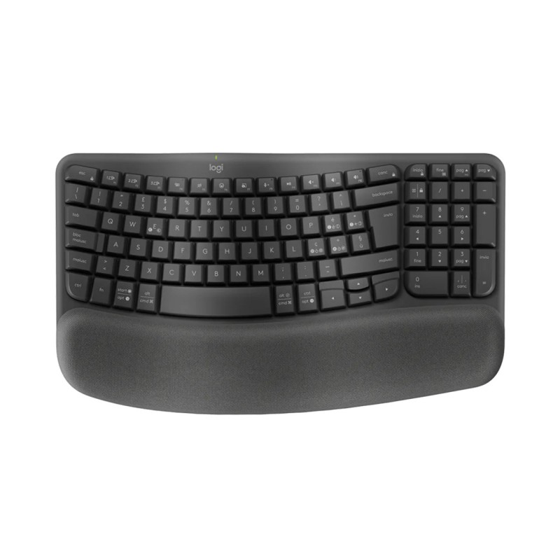 Teclado Inalámbrico Logitech Ergo WAVE KEYS Grafito 920-012325