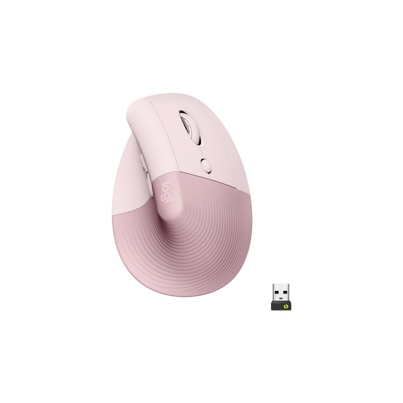 Mouse Inalámbrico Logitech Lift Vertical Ergonomic Rosa 910-006472