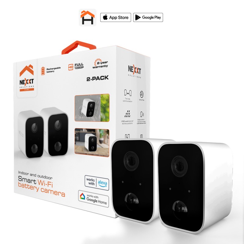 Cámara para exterior e interior Nexxt Solutions Connectivity NHC-O640 (2-Pack)