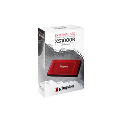 SSD Externo Kingston XS1000 2TB USB 3.2 ROJO SXS1000R/2000G