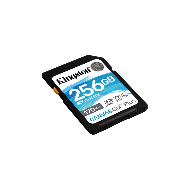 Tarjeta de Memoria Flash Kingston Canvas Go Plus 256GB SDG3/256GB