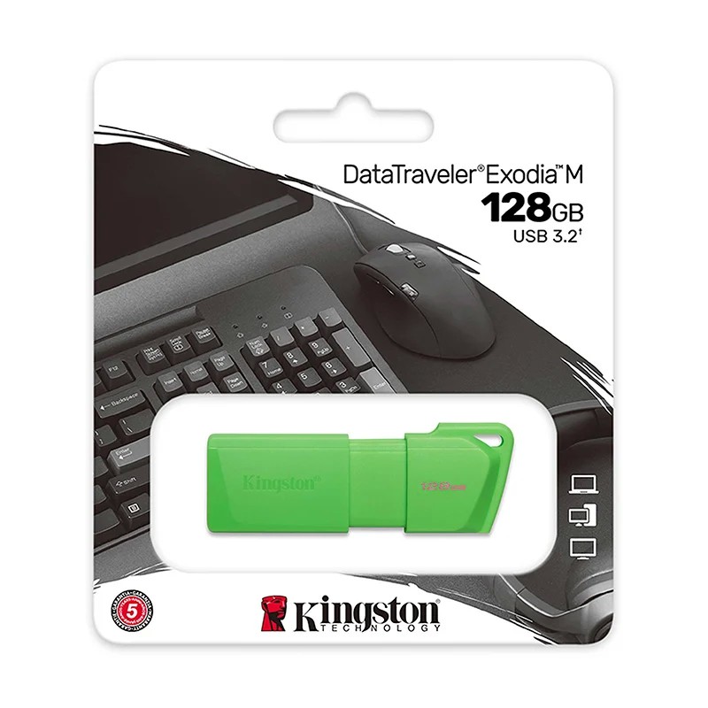 Memoria USB Kingston 128 GB DataTraveler Exodia Verde KC-U2L128-7LG