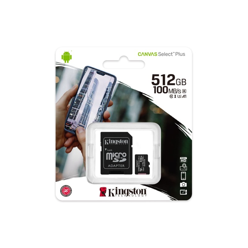 Tarjeta de Memoria Flash Kingston Canvas Select Plus 512GB SDCS2/512GB