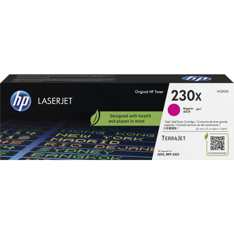 Cartucho De Tóner Original HP LaserJet 230X Magenta W2303X