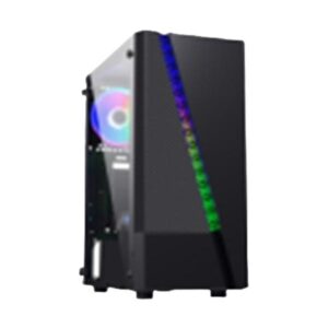 CASE GAMING  EAGLE WARRIOR CG17AARA001C H430 BLACK TEMPERED  GLASS RGB STRIP FRONT