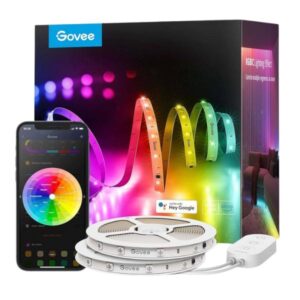 LUCES GOVEE H612A BASIC WIFI RGBIC + BLUETOOTH LED STRIP WITH PROTECTIVE COATING 5 METROS H612AAD110M