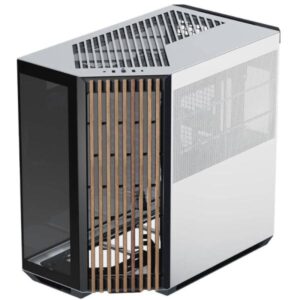 CASE APNX V1-W-BW-V1 TORRE MEDIA PANEL LATERAL DE MADERA 2 PUERTOS USB 3.0 Y 1 PUERTO USB-C APCM-VI01103.M1