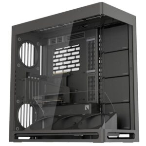 CASE HAVN HS 420 VGPU TORRE MEDIA PANEL FRONTAL DE VIDRIO ESTRUCTURA HIBRIDA 1 PUERTO USB-C Y 2 PUERTOS USB-A HVN-CA-HS420-08