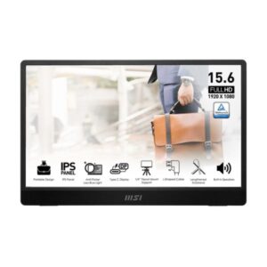 MONITOR MSI PLANO 15.6" PRO MP161 E2 FHD 1920 X 1080 IPS 60HZ PORTABLE HDMI/USB-C 9S6-3PB70H-031
