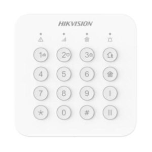 TECLADO PARA ALARMA INALAMBRICO HIKVISION DS-PK201B-WB(O-STD) CORRIENTE MAXIMA 190 MA ALCANCE DE HASTA 1000M 302402336