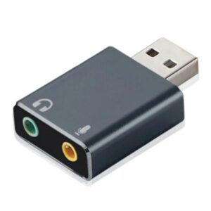 ADAPTADOR ARGOM USB A STEREO OUTPUT Y MONO MIC ARG-CB-0067