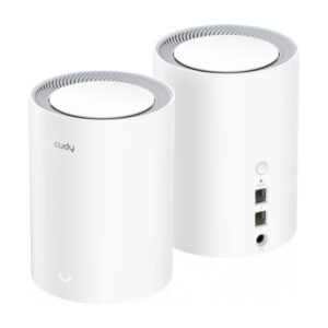 SISTEMA WIFI CUDY M1800(2-PACK) 2.0 DOBLE BANDA (5GHZ) AX1800 CUDY MESH HASTA 1000MBPS