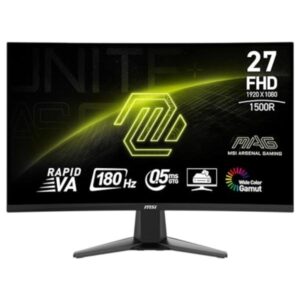 MONITOR MSI MAG 27C6F 27" CURVO 1920 X 1080 180 HZ FREESYNC DP Y HDMI 9S6-3CE11M-002