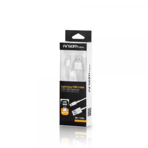 CABLE ARGOM LIGHTNING PARA IPHONE 10" ARG-CB-0040