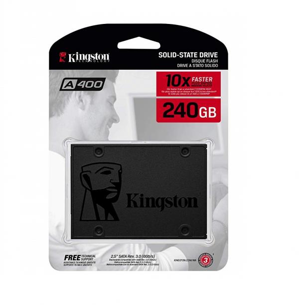 HD INTERNO SOLIDO 240GB KINGSTON SQ500 2.5 PULG SATA III 500MB/S / 350MB/S SQ500S37/240G GRIS
