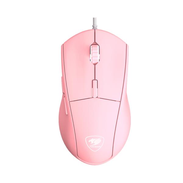 MOUSE GAMING RGB COUGAR MINOS XT ALÁMBRICO USB 4000 DPI 3MMXTWOP.0001 ROSADO