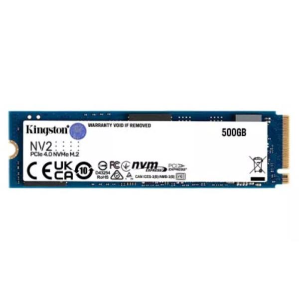 HD INTERNO SOLIDO 500GB KINGSTON NV2 M.2 2280 PCIE GEN4 X4 NVME 3500MB/S / 2100MB/S SNV2S/500G