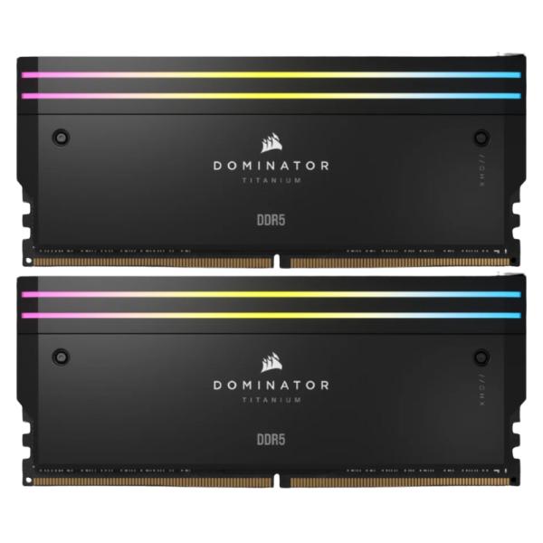 MEMORIA RAM PC 32GB (2×16GB) CORSAIR DOMINATOR TITANIUM DDR5 7200MHz CL34 1.45V RGB CMP32GX5M2X7200C34 NEGRO