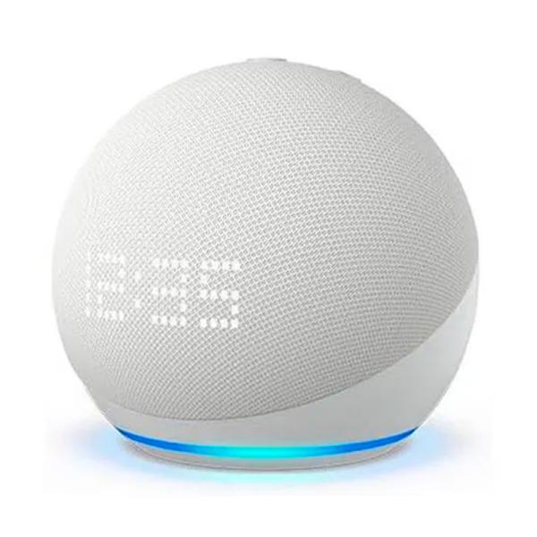 AMAZON ECHO DOT GEN 5 CON RELOJ Y ALEXA B09B8VN8YQ BLANCO
