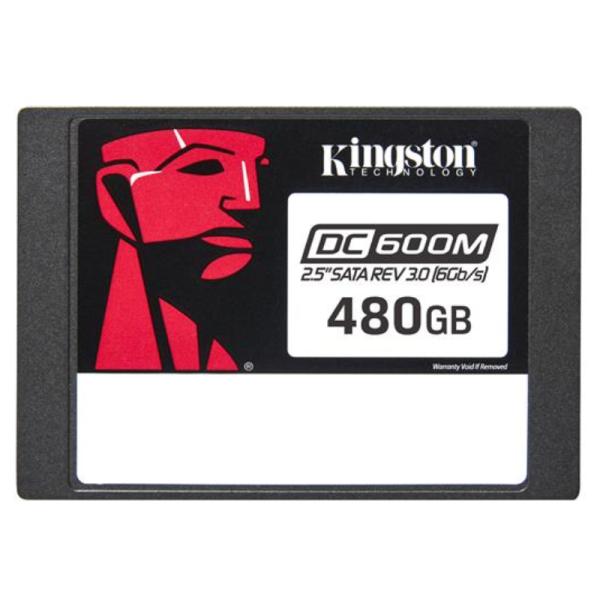 HD INTERNO SOLIDO 480GB KINGSTON DC600M 2.5 PULG SATA III 560MB/S / 470MB/S SEDC600M/480G NEGRO