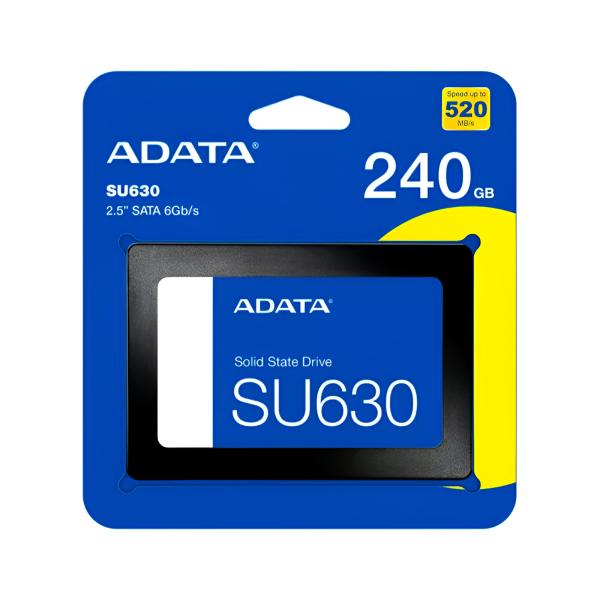 HD INTERNO SOLIDO 240GB ADATA SU630 2.5 PULG SATA III 520MB/S / 450MB/S ASU630SS-240GQ-R