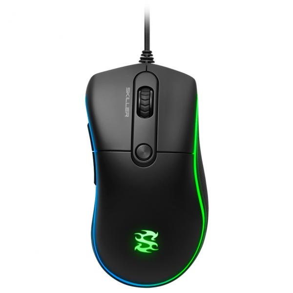 MOUSE GAMING RGB SHARKOON SKILLER SGM2 ALÁMBRICO USB 6400 DPI 4044951021536 NEGRO