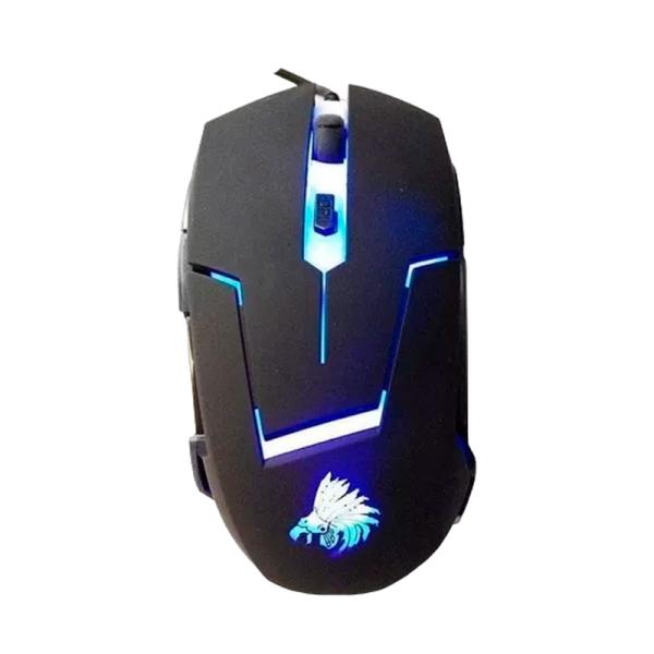 MOUSE GAMING RGB  EAGLE WARRIOR G13 ALÁMBRICO USB 3200 DPI MOJ136US001C NEGRO